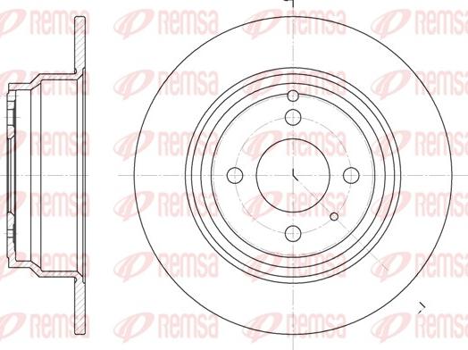 Remsa 6335.00 - Bremžu diski www.autospares.lv