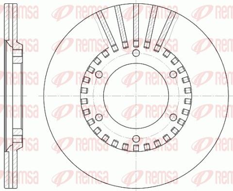 Remsa 6337.10 - Bremžu diski www.autospares.lv