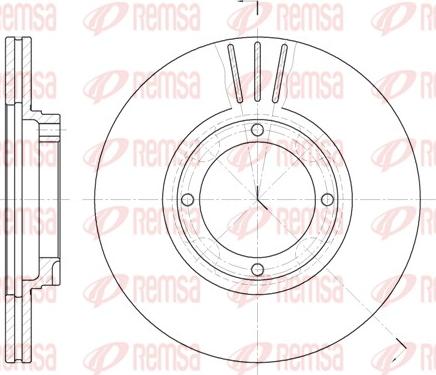 Remsa 6374.10 - Bremžu diski www.autospares.lv