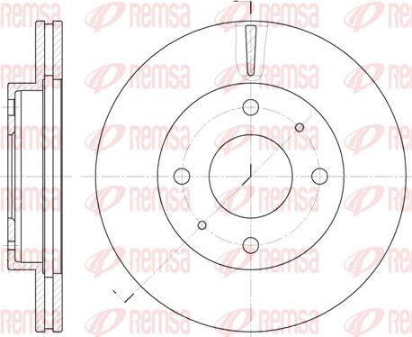 Remsa 6376.10 - Bremžu diski www.autospares.lv