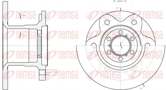 Remsa 6290.00 - Bremžu diski www.autospares.lv