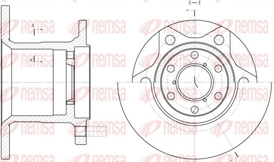 Remsa 6243.00 - Bremžu diski www.autospares.lv