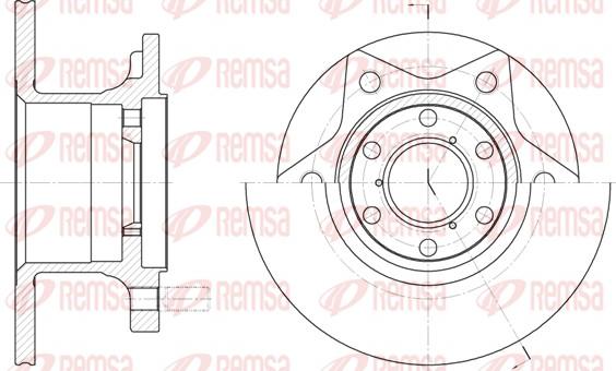 Remsa 6242.00 - Bremžu diski www.autospares.lv