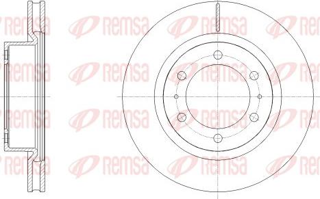 Remsa 62527.10 - Bremžu diski www.autospares.lv