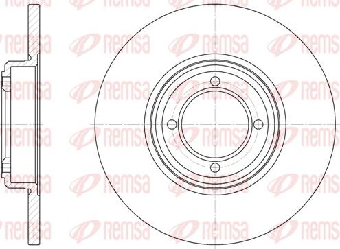 Remsa 6261.00 - Bremžu diski www.autospares.lv