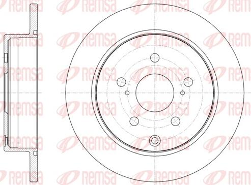 Remsa 62056.00 - Bremžu diski www.autospares.lv