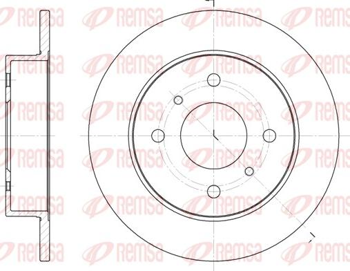 Remsa 6200.00 - Bremžu diski www.autospares.lv