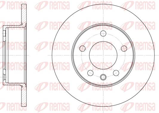 Remsa 6201.00 - Bremžu diski www.autospares.lv