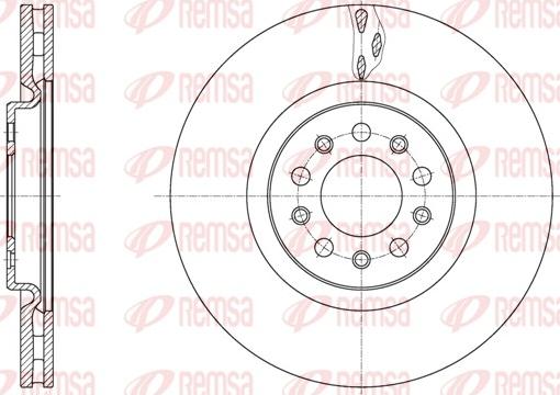 Remsa 62035.10 - Brake Disc www.autospares.lv