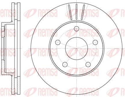 Remsa 6214.10 - Bremžu diski www.autospares.lv