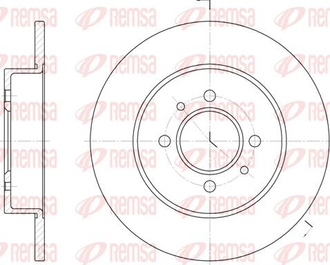 Remsa 6239.00 - Bremžu diski www.autospares.lv