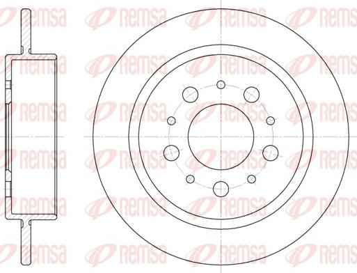 Remsa 6238.00 - Bremžu diski www.autospares.lv