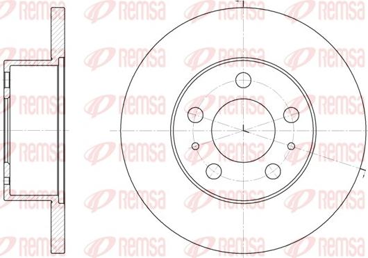 Remsa 6233.00 - Bremžu diski www.autospares.lv