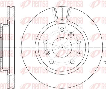 Remsa 6237.10 - Bremžu diski www.autospares.lv