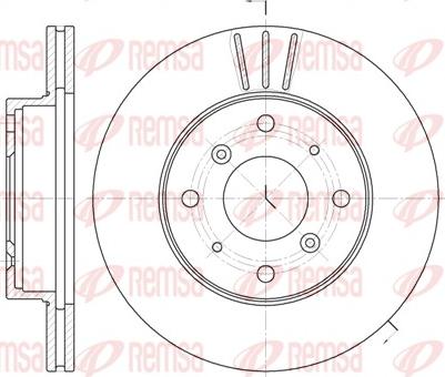 Remsa 6225.10 - Bremžu diski www.autospares.lv