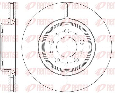 Remsa 6795.10 - Bremžu diski www.autospares.lv