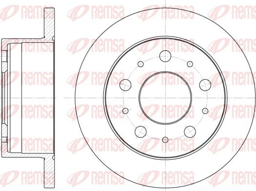 Remsa 6741.00 - Тормозной диск www.autospares.lv