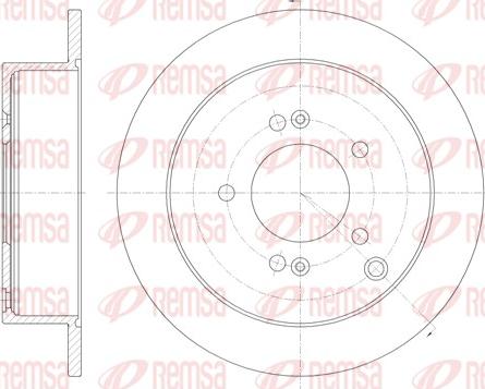 Remsa 6756.00 - Bremžu diski www.autospares.lv