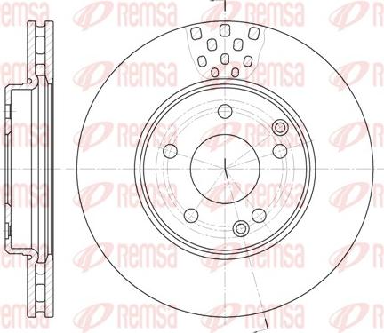 Remsa 6751.10 - Bremžu diski www.autospares.lv