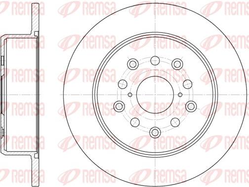 Remsa 6752.00 - Bremžu diski www.autospares.lv