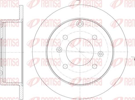 Remsa 6757.00 - Bremžu diski www.autospares.lv