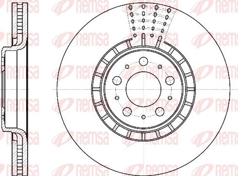 Remsa 6768.10 - Bremžu diski www.autospares.lv