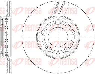 Remsa 6709.10 - Brake Disc www.autospares.lv