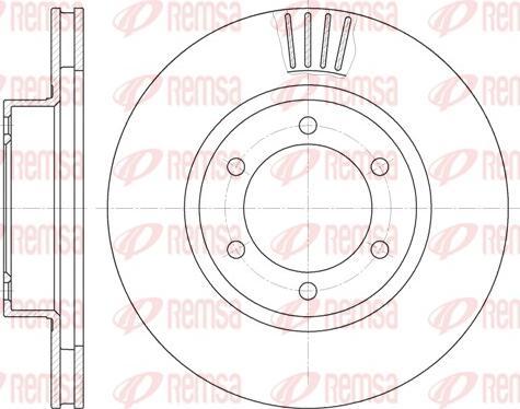 Remsa 6706.10 - Bremžu diski www.autospares.lv