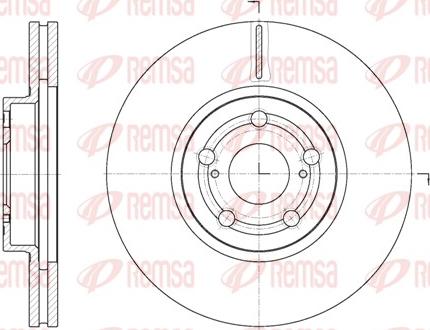 Remsa 6701.10 - Тормозной диск www.autospares.lv