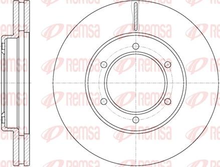 Remsa 6702.10 - Bremžu diski www.autospares.lv