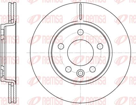 Remsa 6707.10 - Bremžu diski www.autospares.lv