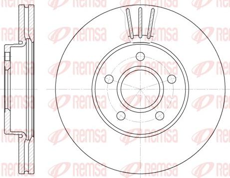 Remsa 6710.10 - Brake Disc www.autospares.lv