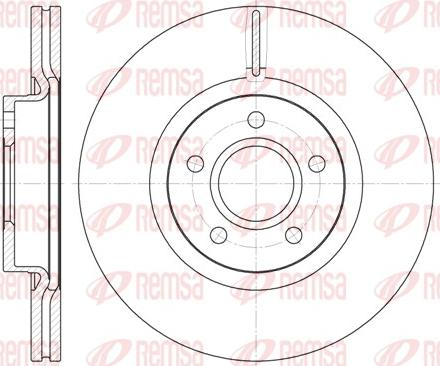 Remsa 6711.10 - Тормозной диск www.autospares.lv