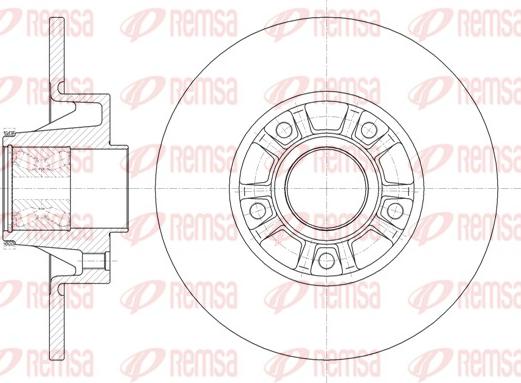 Remsa 6733.20 - Bremžu diski www.autospares.lv