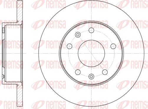 Remsa 6721.00 - Bremžu diski www.autospares.lv