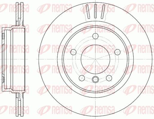 Remsa 6722.10 - Тормозной диск www.autospares.lv