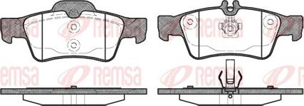 Remsa 0991.00 - Brake Pad Set, disc brake www.autospares.lv