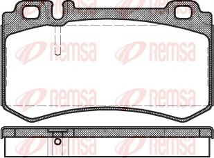 Remsa 0993.00 - Bremžu uzliku kompl., Disku bremzes www.autospares.lv