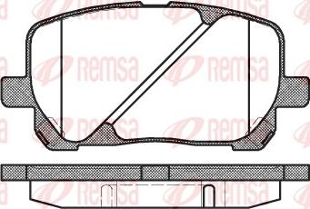 Remsa 0954.00 - Brake Pad Set, disc brake www.autospares.lv