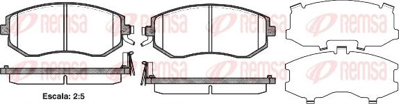 Remsa 0951.04 - Brake Pad Set, disc brake www.autospares.lv