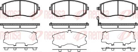 Remsa 0951.11 - Brake Pad Set, disc brake www.autospares.lv