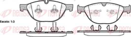 Remsa 0958.30 - Bremžu uzliku kompl., Disku bremzes www.autospares.lv