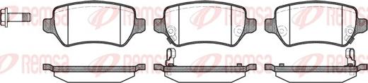 Remsa 0957.02 - Brake Pad Set, disc brake www.autospares.lv