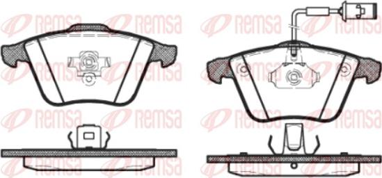 Remsa 0964.52 - Bremžu uzliku kompl., Disku bremzes www.autospares.lv