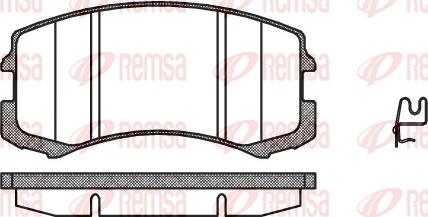 Remsa 0965.01 - Bremžu uzliku kompl., Disku bremzes www.autospares.lv