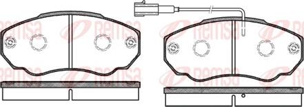 Remsa 0960.01 - Тормозные колодки, дисковые, комплект www.autospares.lv