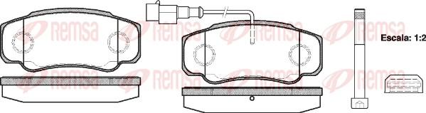 Remsa 0961.02 - Brake Pad Set, disc brake www.autospares.lv