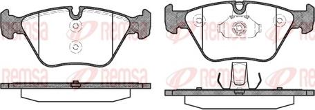 Remsa 0963.00 - Brake Pad Set, disc brake www.autospares.lv