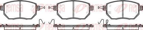 Remsa 0985.02 - Brake Pad Set, disc brake www.autospares.lv