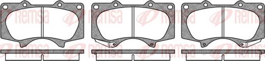 Remsa 0988.00 - Brake Pad Set, disc brake www.autospares.lv